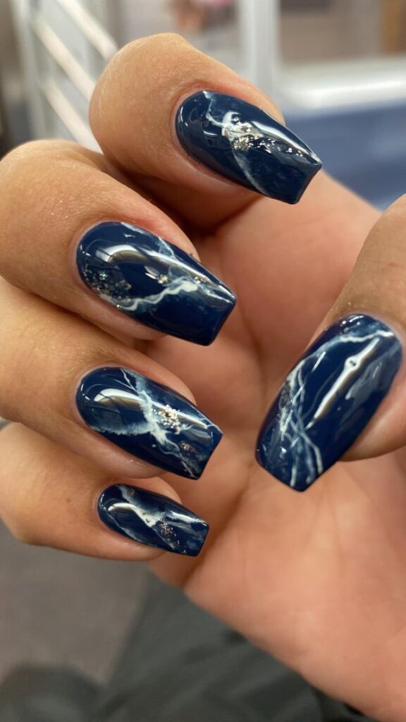 Rank 8 in Latest Nail Trends - Marble Nails